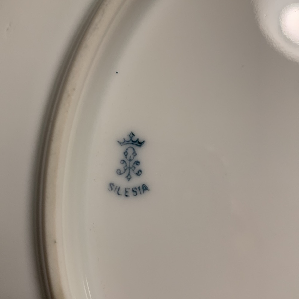 Signed Silesia Floral Pattern Decorative Plate - Picture 2 of 3